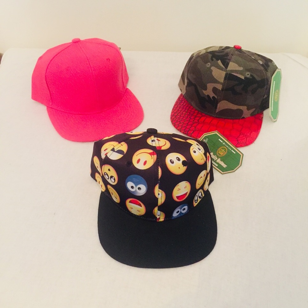 Girls fun snap back cap bundle